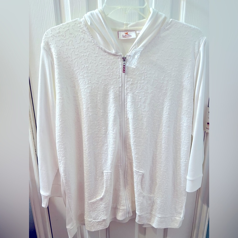 Quacker Factory Sequin Hoodie